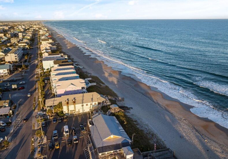 Beautiful beachfront homes for sale Sea of Cortez at sunset