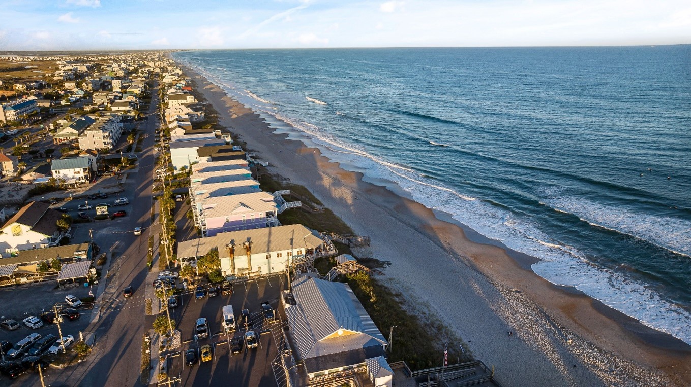 Beautiful beachfront homes for sale Sea of Cortez at sunset
